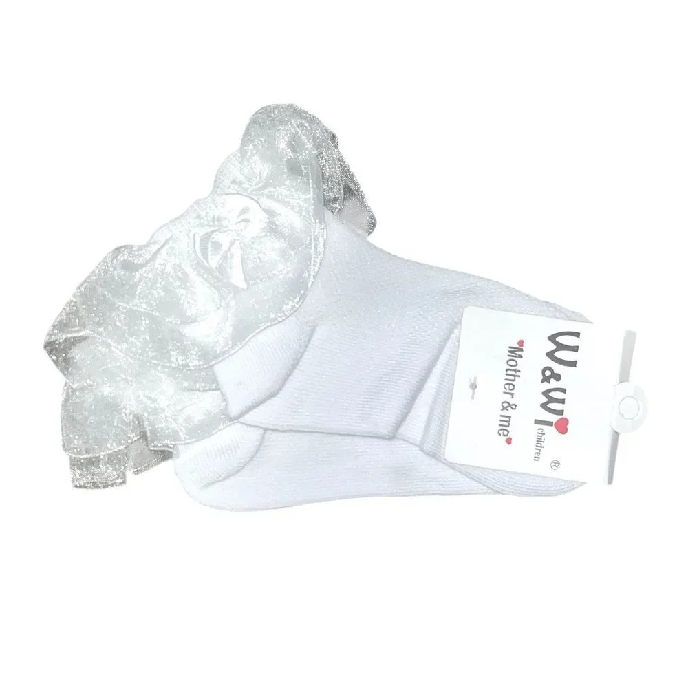 Mother & Me Girls Tulle Dress Socks